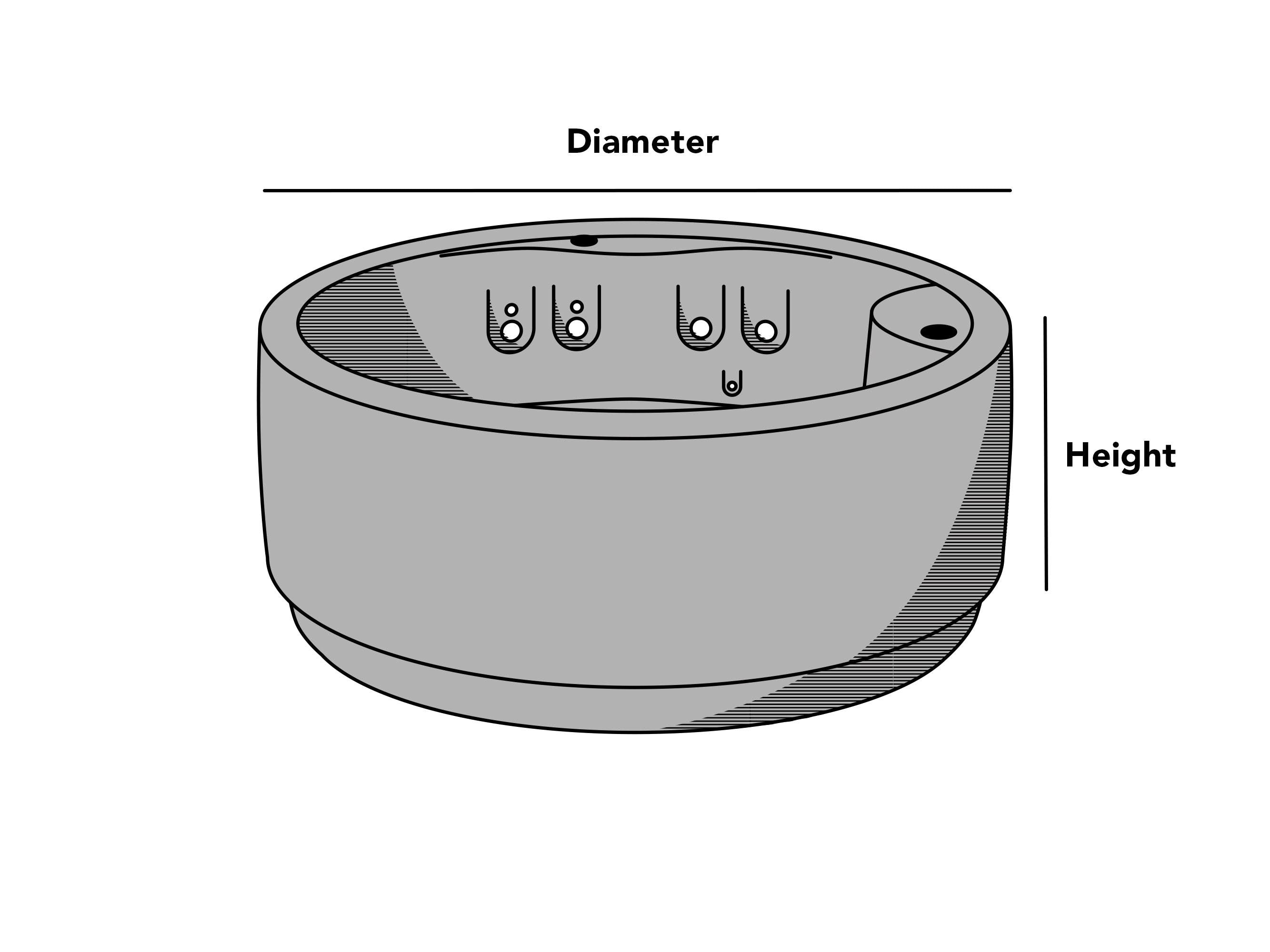 Custom Size Outdoor Round Hot Tub Cover | Coverstore