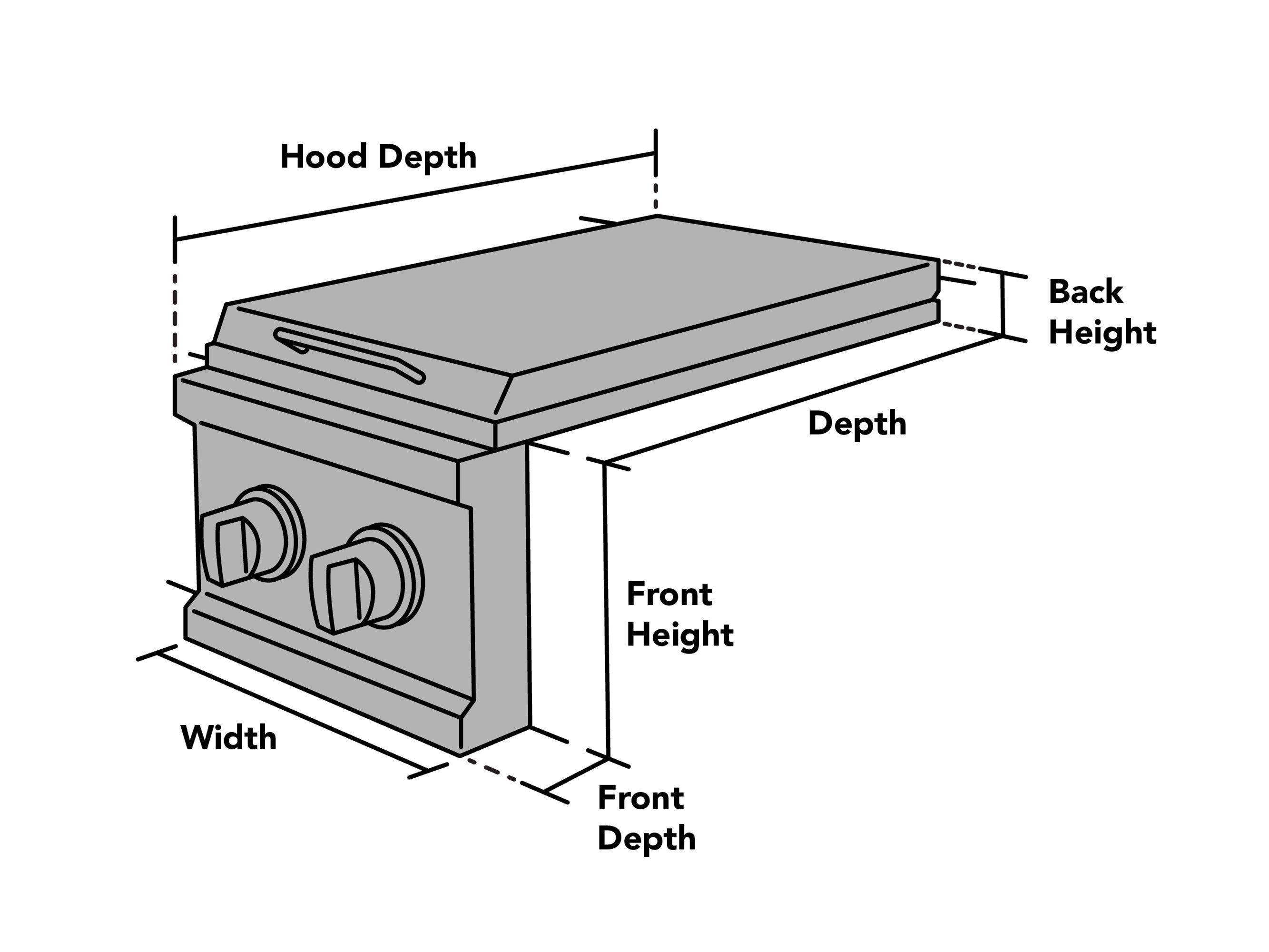 Custom Size Side Burner Grill Cover Coverstore