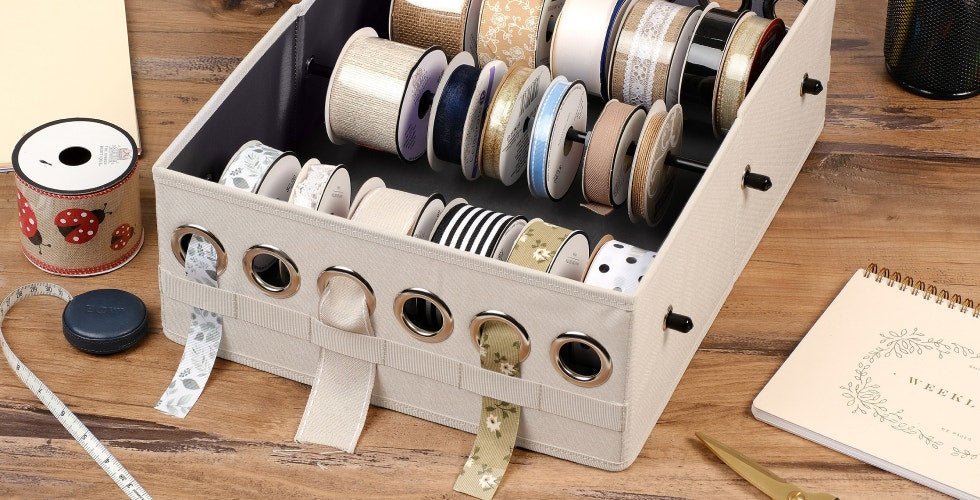 New Arrivals: Ribbon Storage Organizer & Ribbon Storage Box - The Cover ...