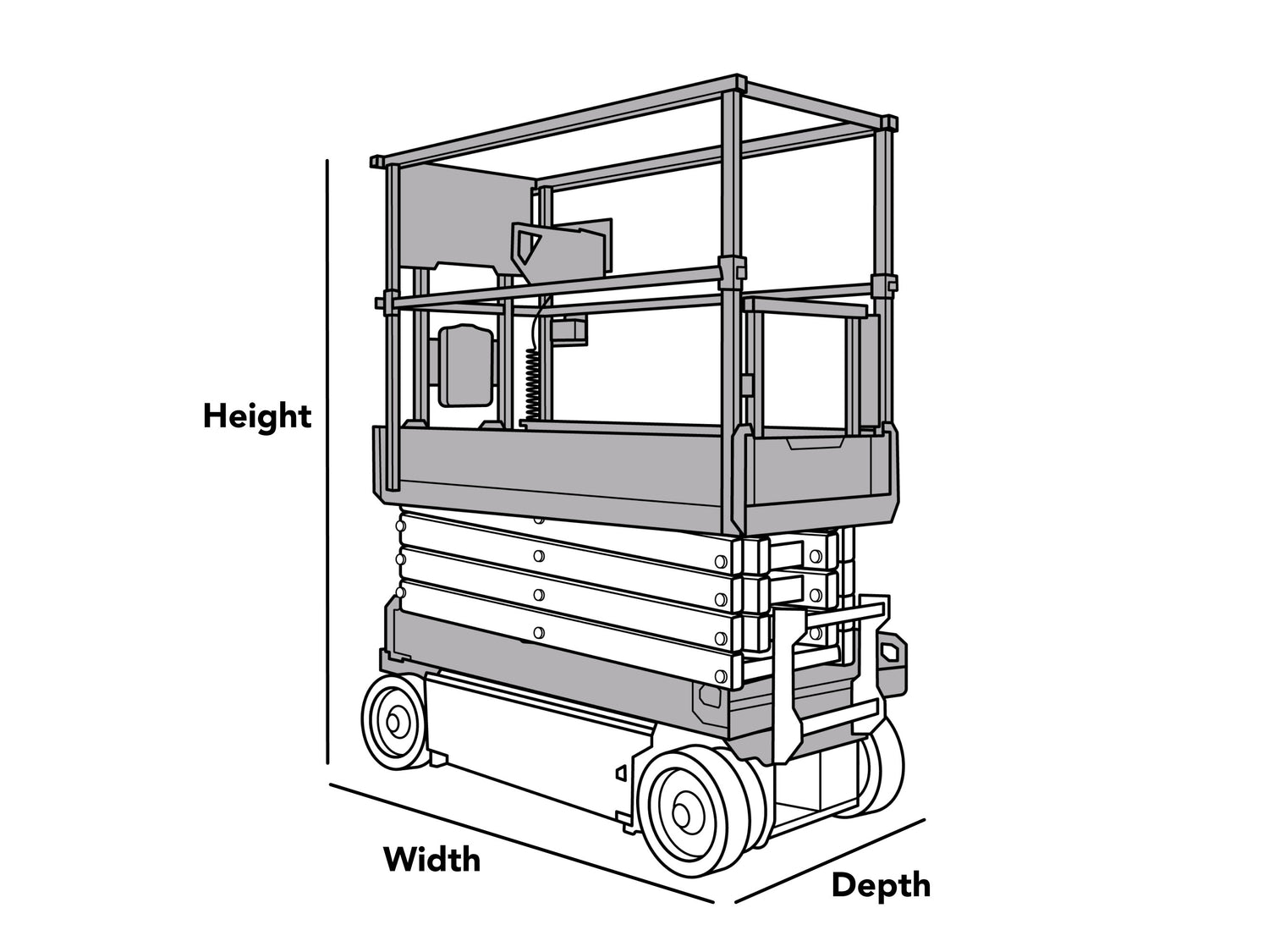 custom-scissor-lift-cover-line-drawing