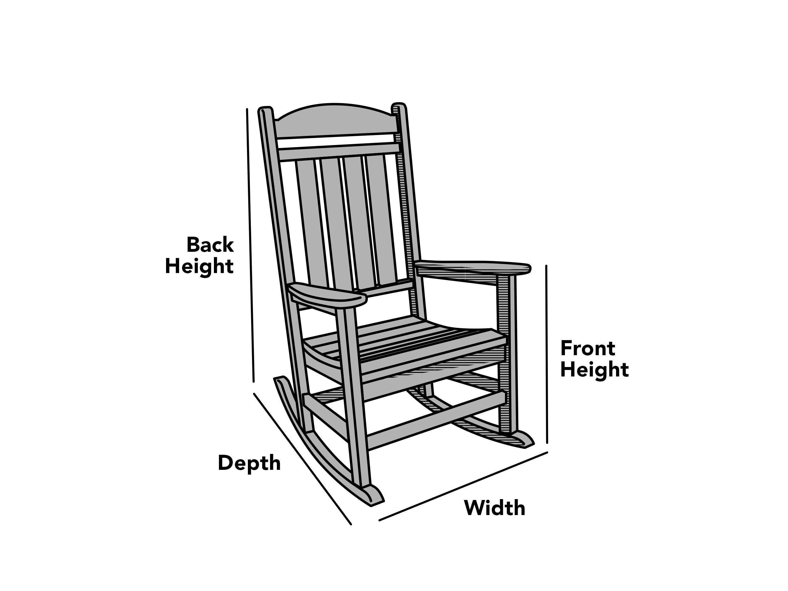 Custom Size Outdoor Rocking Chair Cover | Coverstore