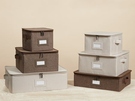 Dish Storage Box Sets Keepsakes Graphite