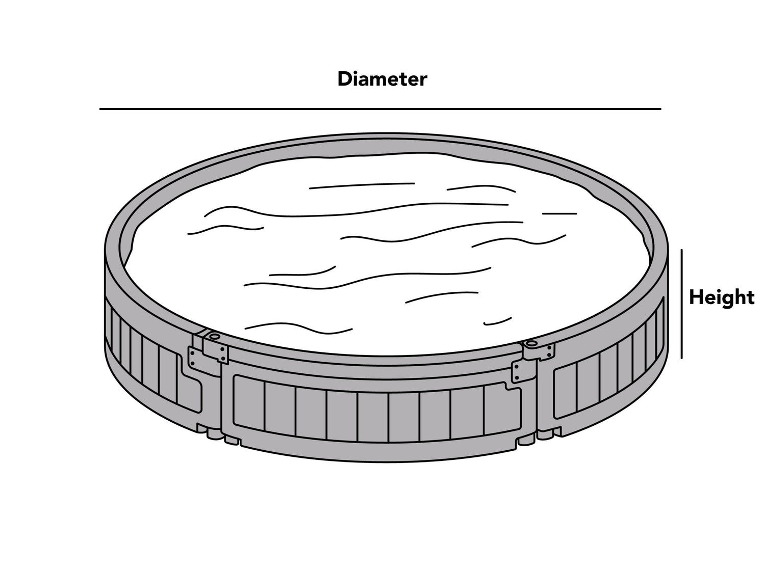 custom-round-sandbox-cover-line-drawing