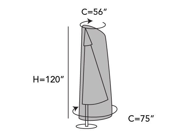 coverstore.com elite patio umbrella cover Cantilevered Umbrella Cover