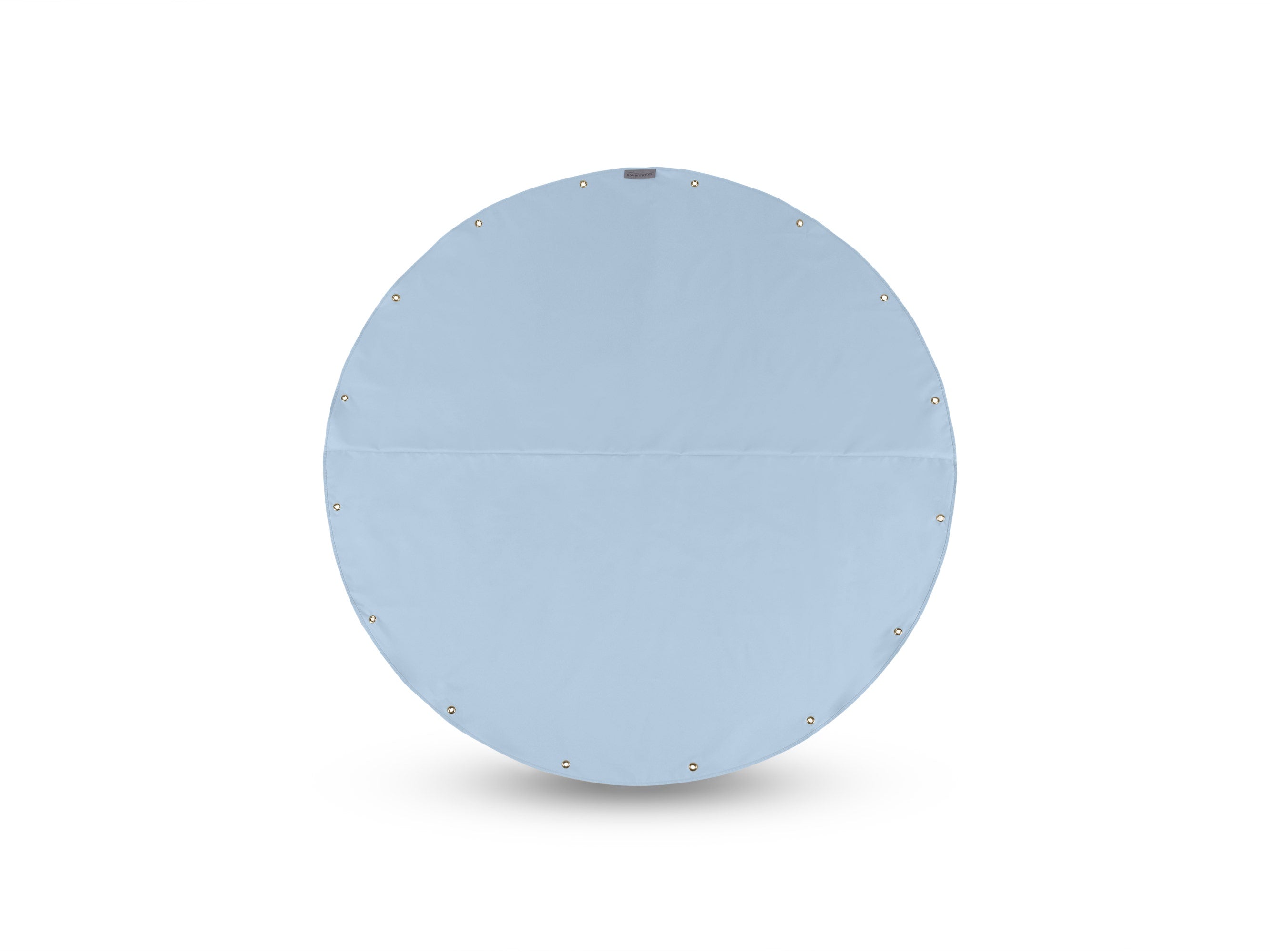 sky tarp Custom Round Tarp - Weatherproof, Lightweight Polyester, Reinforced Grommets, 3-Year Warranty - Elite, Sky Blue