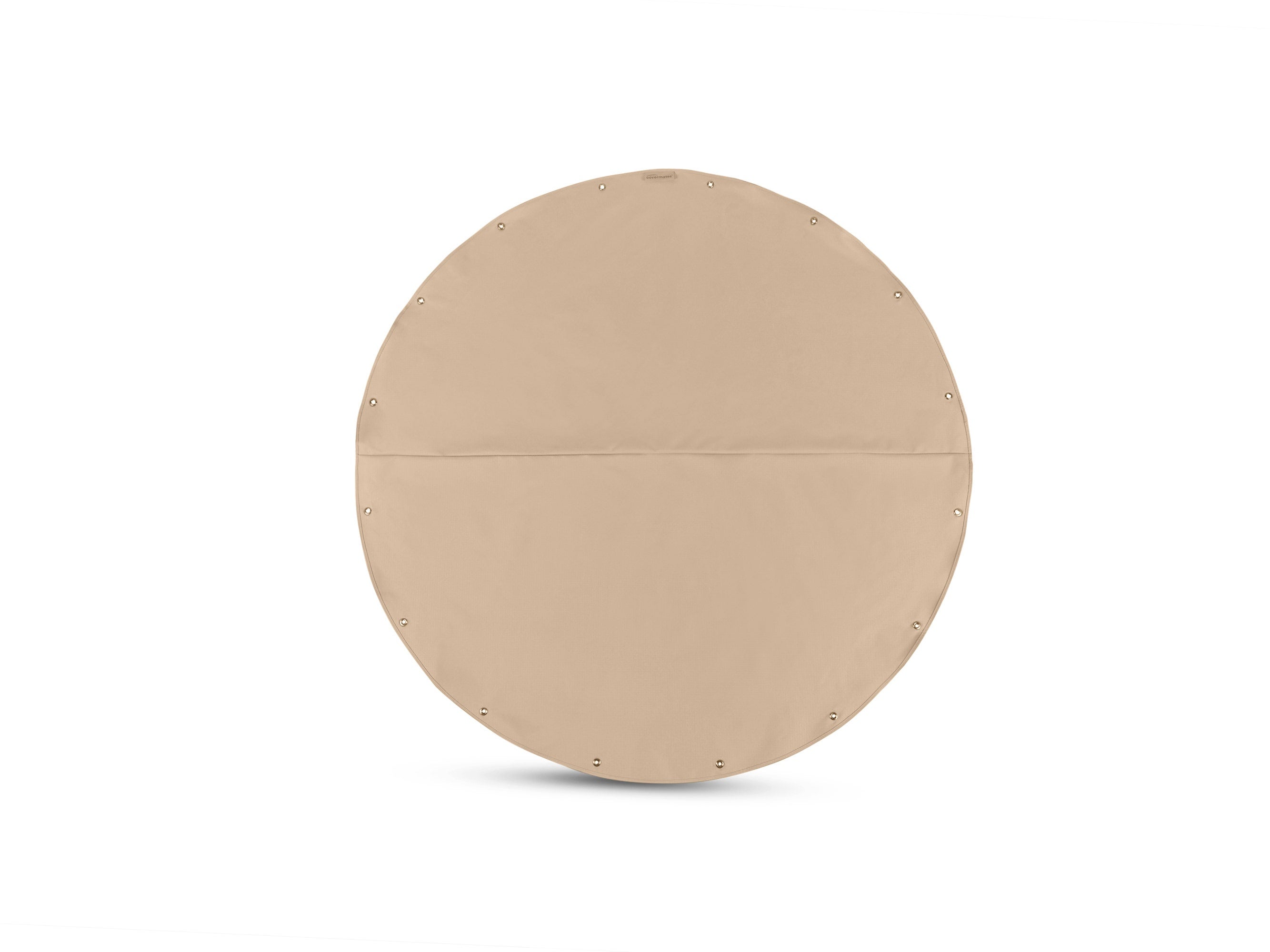 round tarp Custom Round Tarp - Weatherproof, Heavy-Duty Polyester, Reinforced Grommets, 7-Year Warranty - Ultima Ripstop, Ripstop Tan