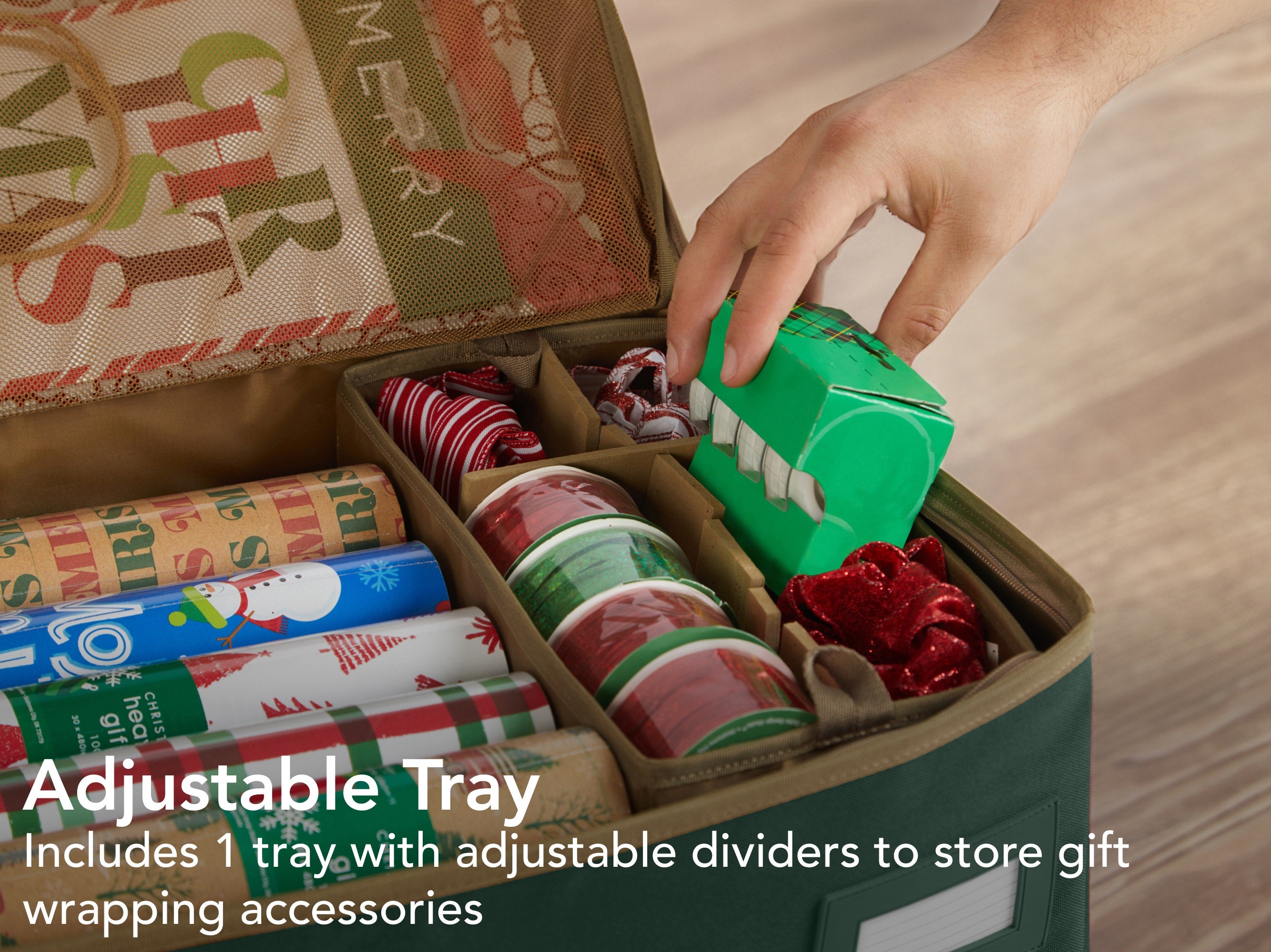 Wrapping Supplies Gift Wrap Caddy Sterilite Holiday Gift Wrap