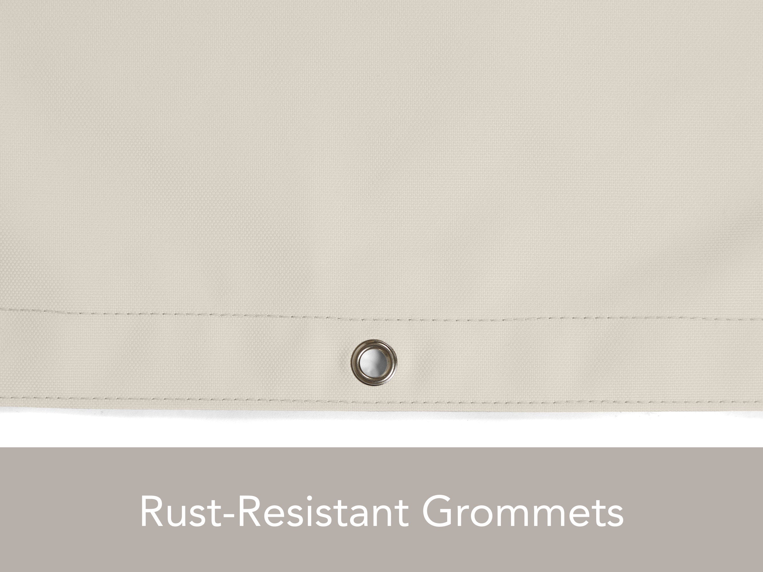 Custom Square/Rectangular Tarp - Water-Resistant, Heavy-Duty Polyester, Reinforced Grommets, 10-Year Warranty - Prestige, Stone