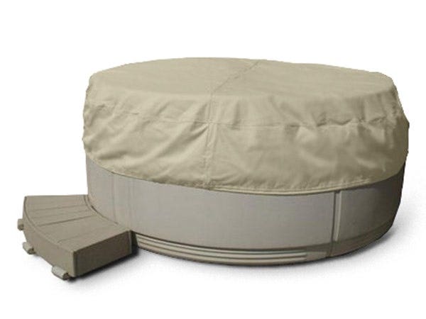 Ronde Hot Tub Cover Outdoor Patio Hot Tub Cover Protector Waterdicht UV-bestendig Zwembad Stofkap (Color : Bruin, Size : 215 * 70cm Ronde Hot Tub Cover Outdoor Patio Hot Tub Cover Protector Waterdicht UV-bestendig Zwembad Stofkap (Color : Bruin, Size : 215 * 70cm