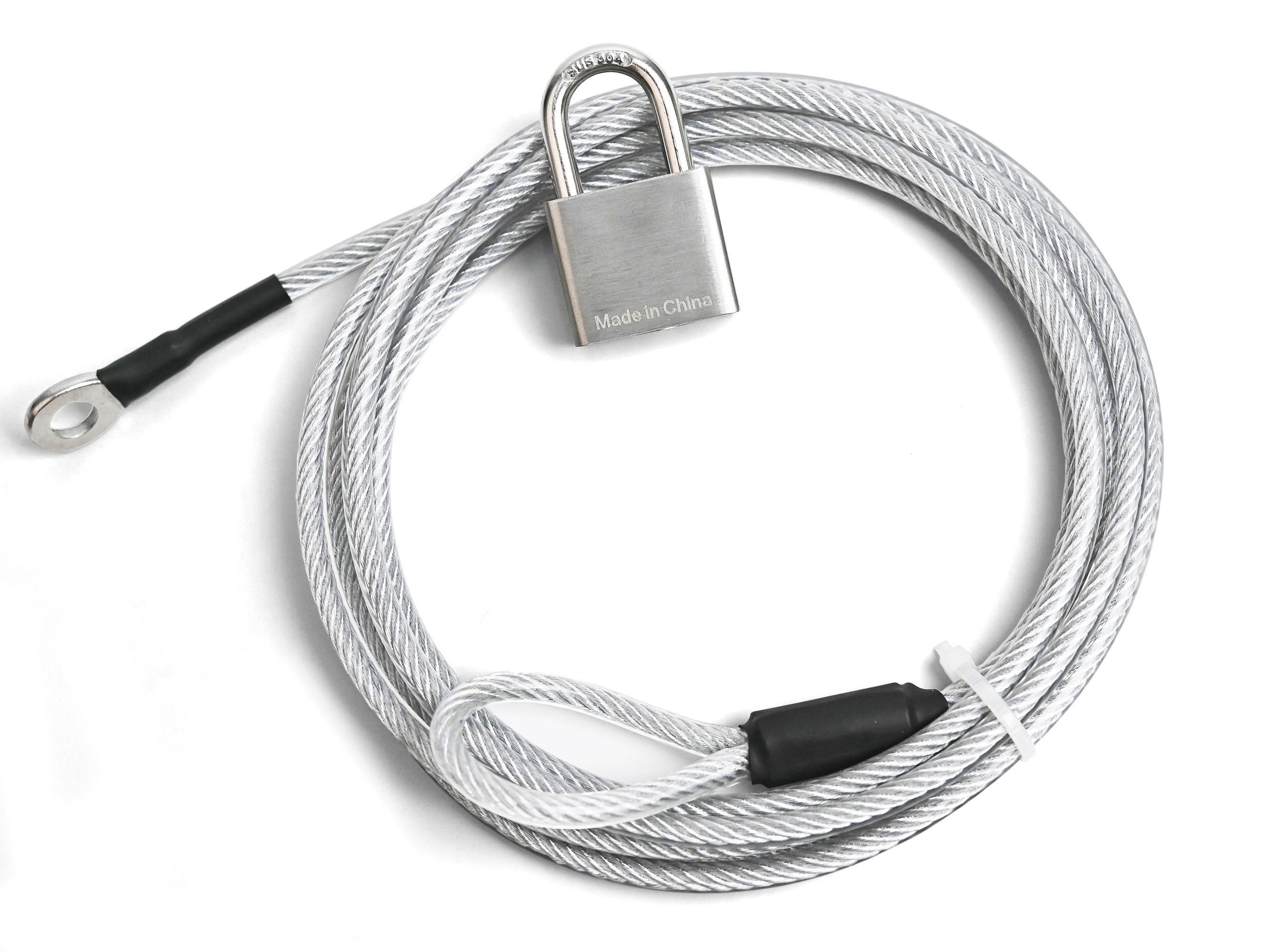 thumbnail image 2 of Master Lock 715DAT Car Cover Cable And Lock - Vinyl Coated Security Cable 2 of 11