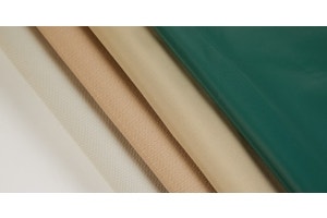 Closeup image of various outdoor tarp materials