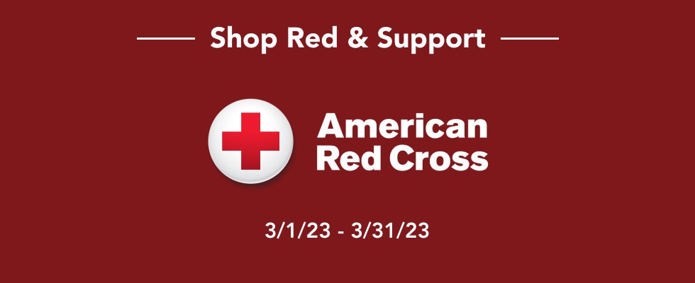 Shop Red & Support the American Red Cross during March