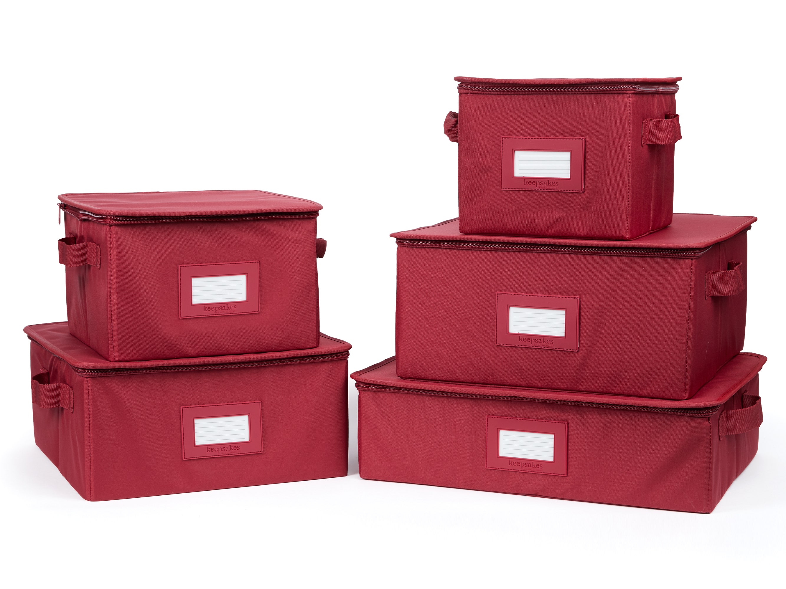 6 Piece Dish, Cup & Stemware Storage Box Set - Keepsakes