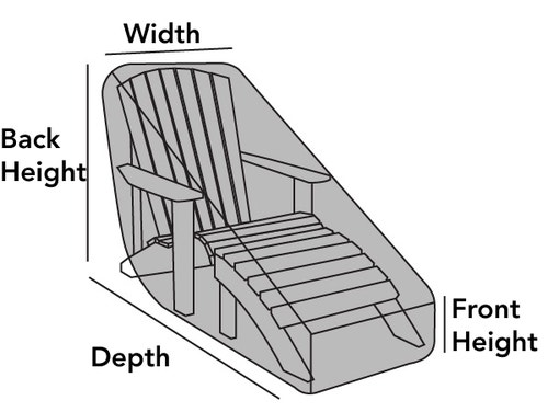 Outdoor Adirondack Chaise Lounge Cover