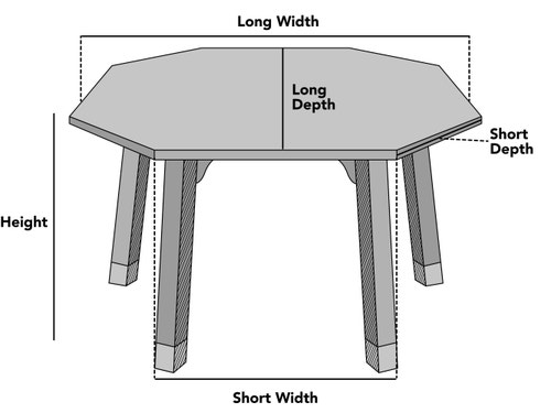 Custom Octagon Accent Table Cover