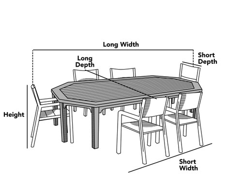 Custom Octagon Table/Chair Set Cover