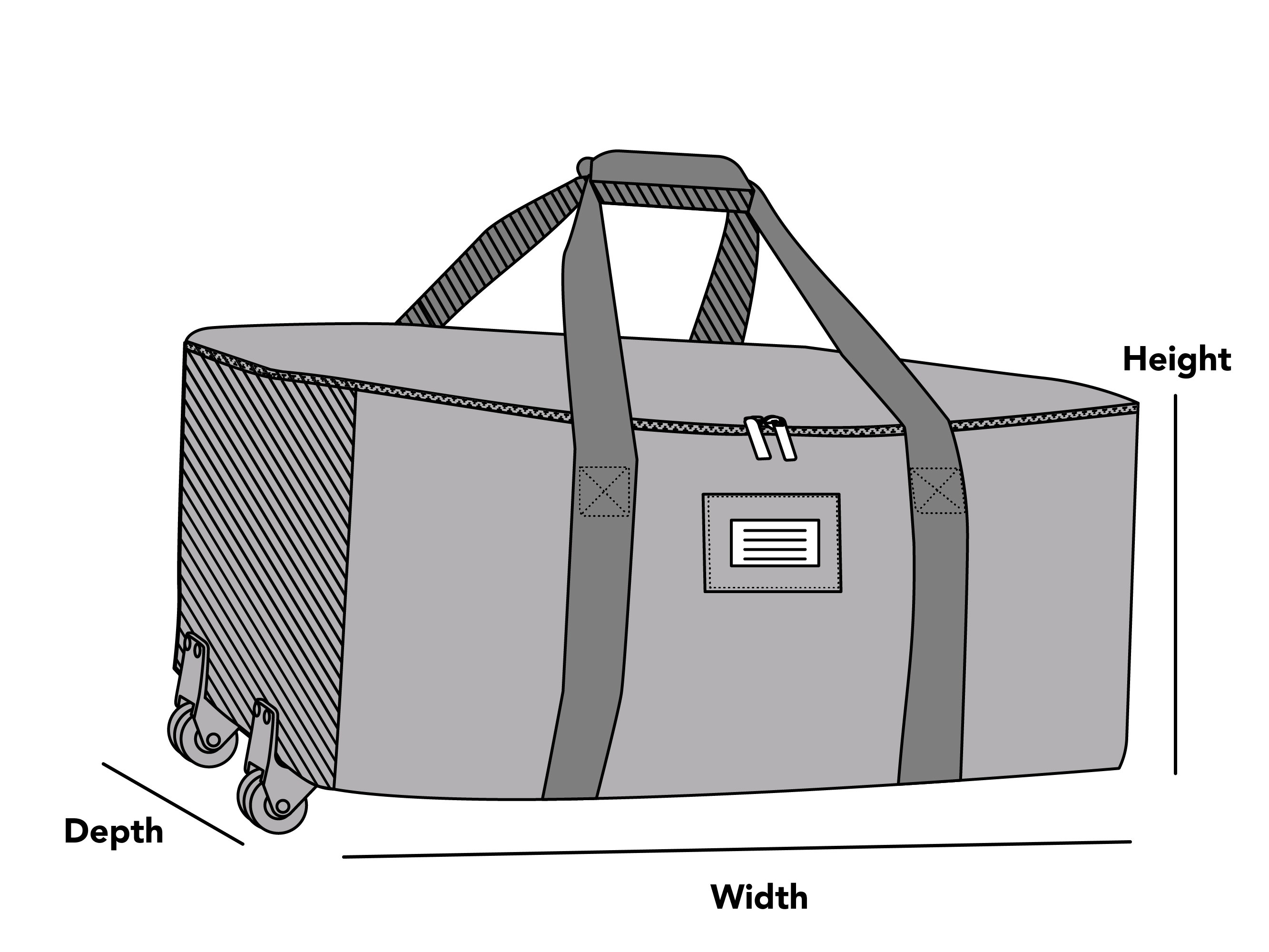 Custom Rolling All Purpose Storage Bag - Keepsakes