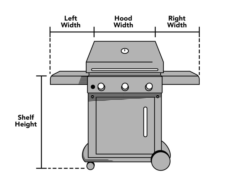 Kom op skrubbe børste Custom Size Cart Grill Cover | Coverstore™