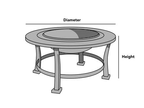 Custom Round Fire Pit Cover