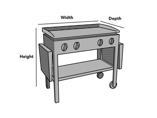 Custom Flat Top Grill Cover