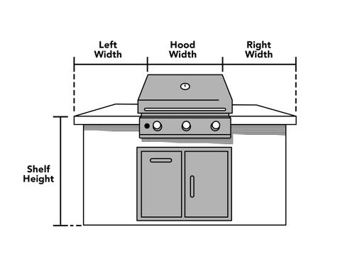 Custom Island Grill Cover