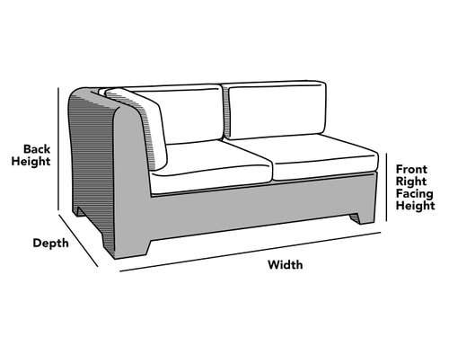 Custom Left Hand Facing Sectional Cover