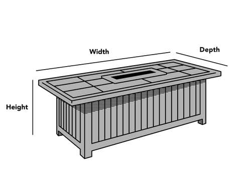 Custom Square/Rectangular Fire Pit Cover