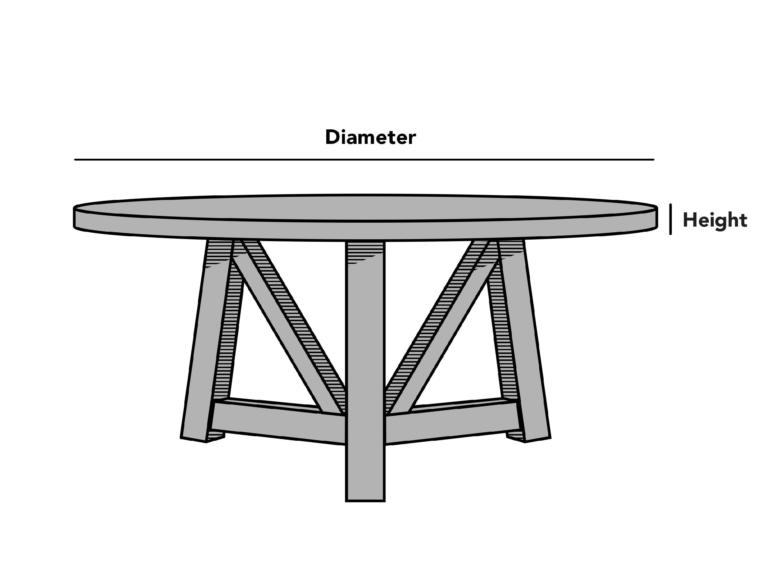 Custom Round Table Top Cover - Ultima Ripstop