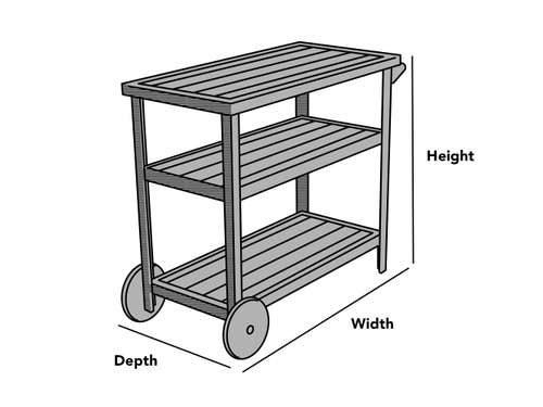 Custom Serving Cart Cover