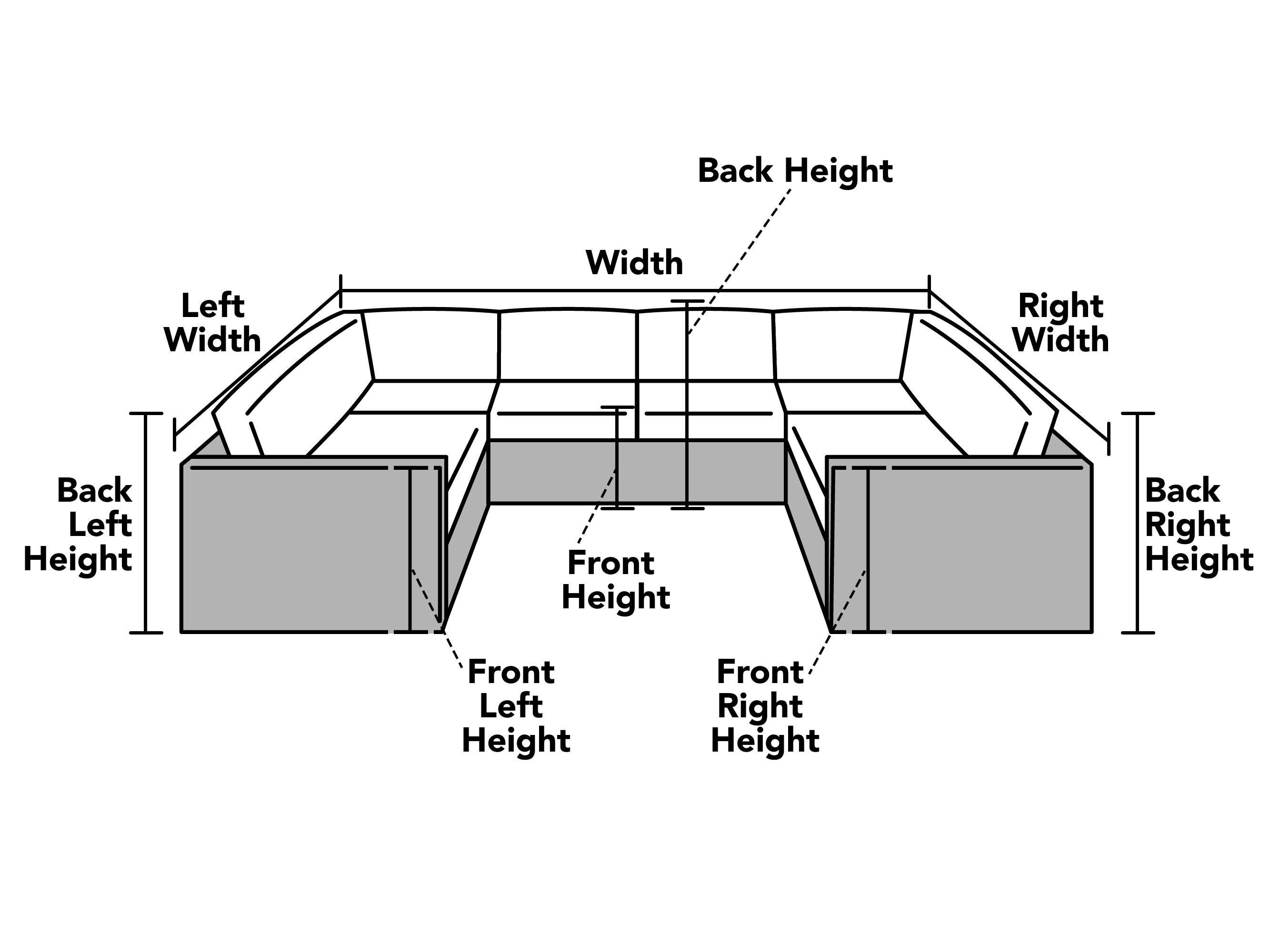 Custom U-Shape Sectional Cover - Elite