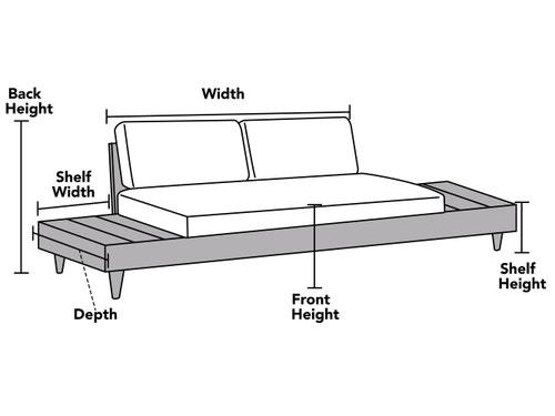 Custom Sofa/Loveseat w/ Side Table Cover