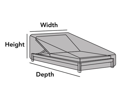 Outdoor Double Chaise Lounge Cover