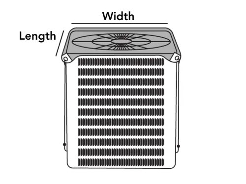 Outdoor Air Conditioner Mesh Top Cover