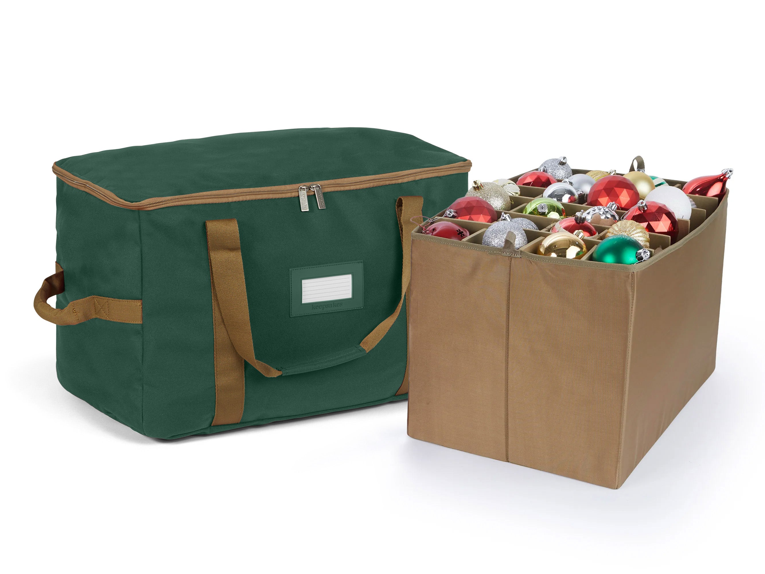 Adjustable Ornament Storage Bag - Up To 12 XTall Compartments - Keepsakes