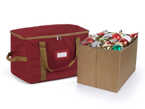 Adjustable Ornament Storage Bag - Up To 12 XTall Compartments