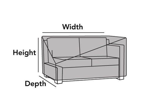 Outdoor Right Arm Sectional Sofa Loveseat Cover