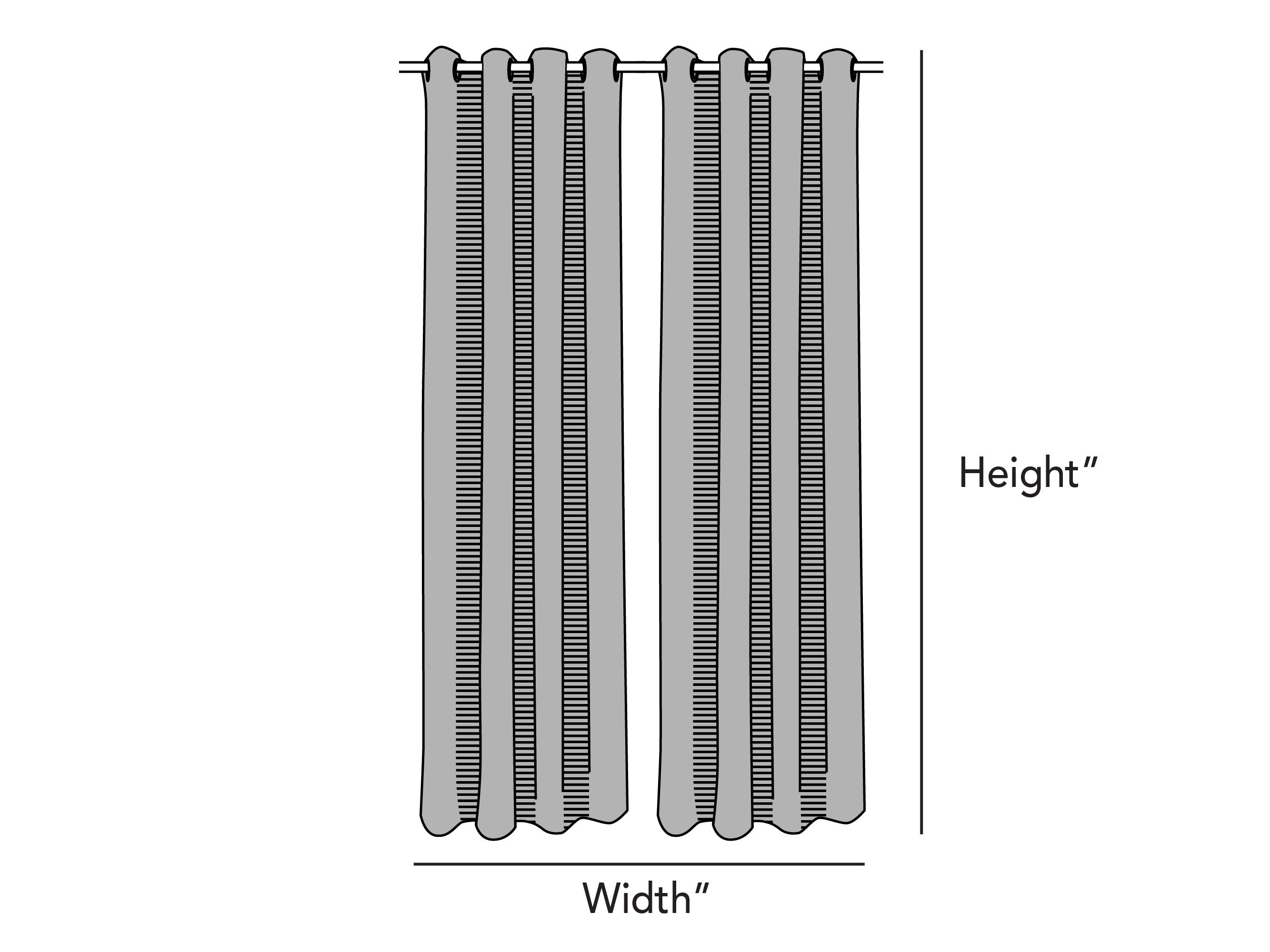 Set of 2 Custom Size Grommet Top Curtain Panels - LuxeGuard