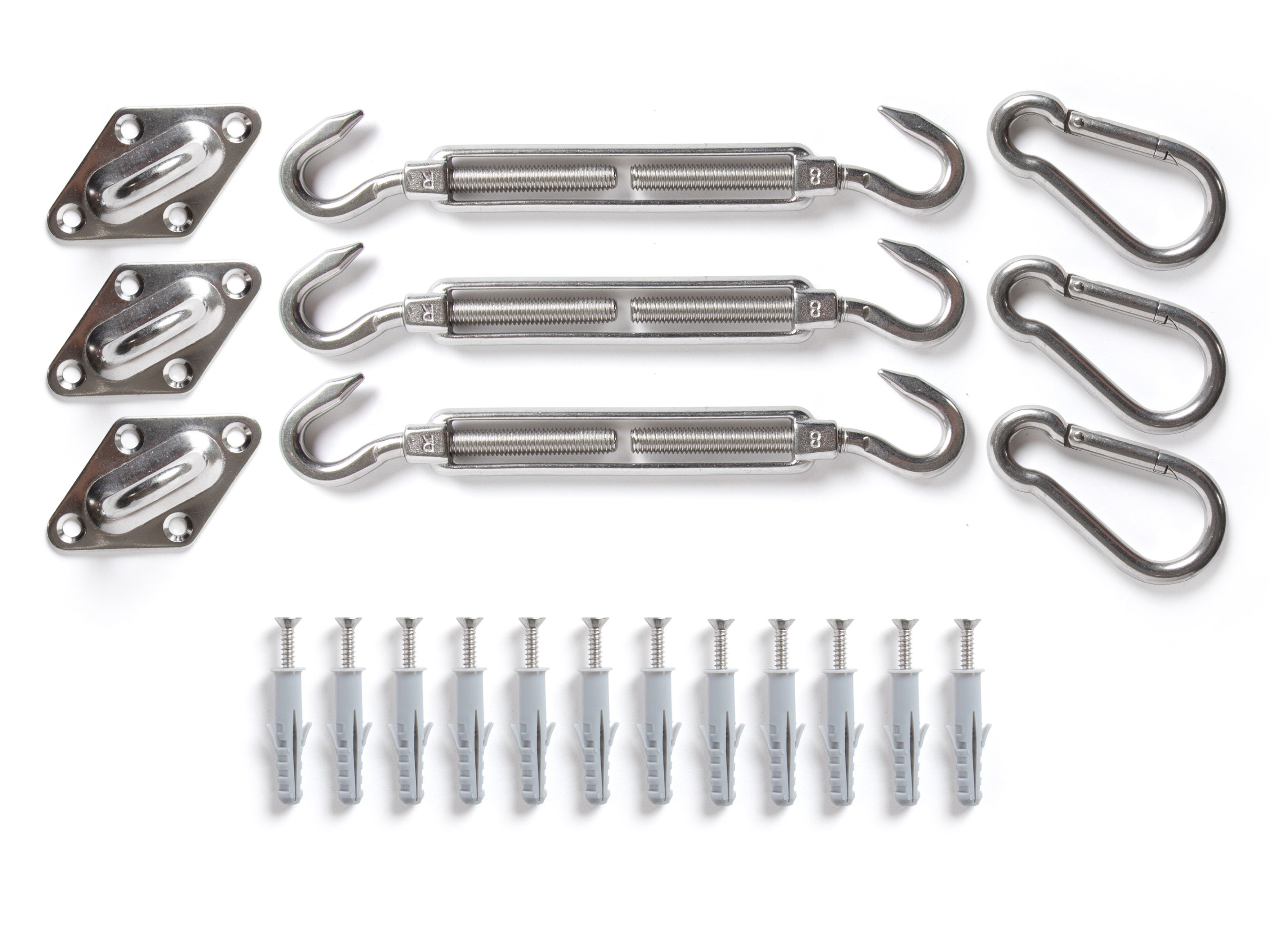 Triangular Shade Sail Hardware Kit - Accessory
