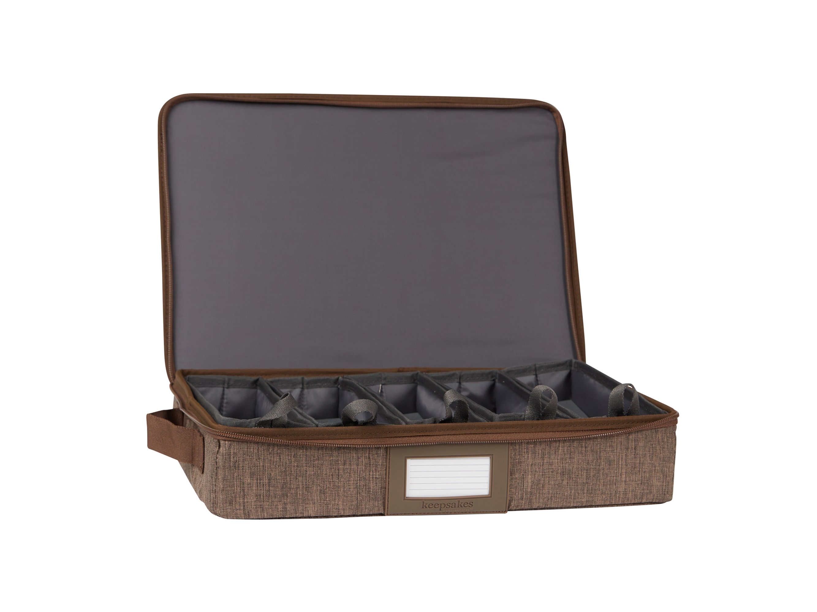 Zip-Top Storage Box With Trays - Keepsakes