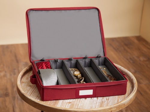 Zip-Top Storage Box With Trays