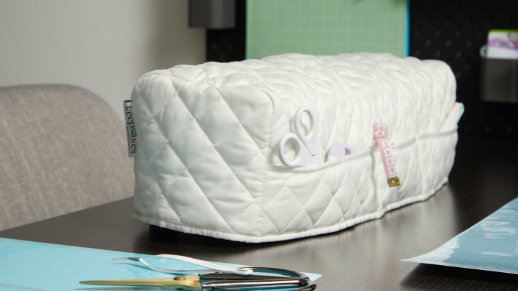 cream quilted cricut cover
