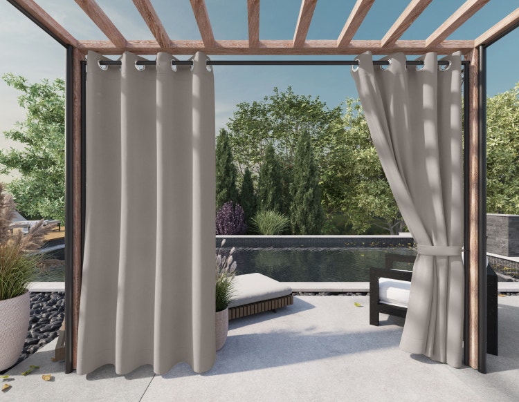 Outdoor Curtain in LuxeGuard or SunNova fabric