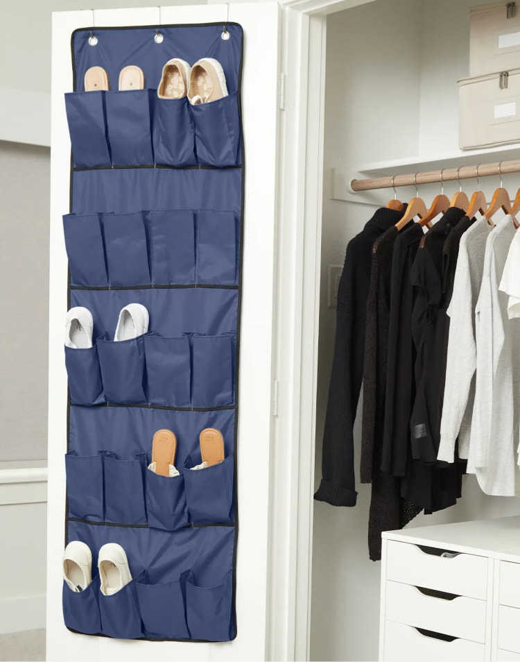 Over-the-door shoe organizer