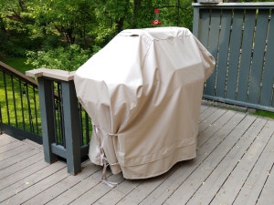 Tan cart grill cover