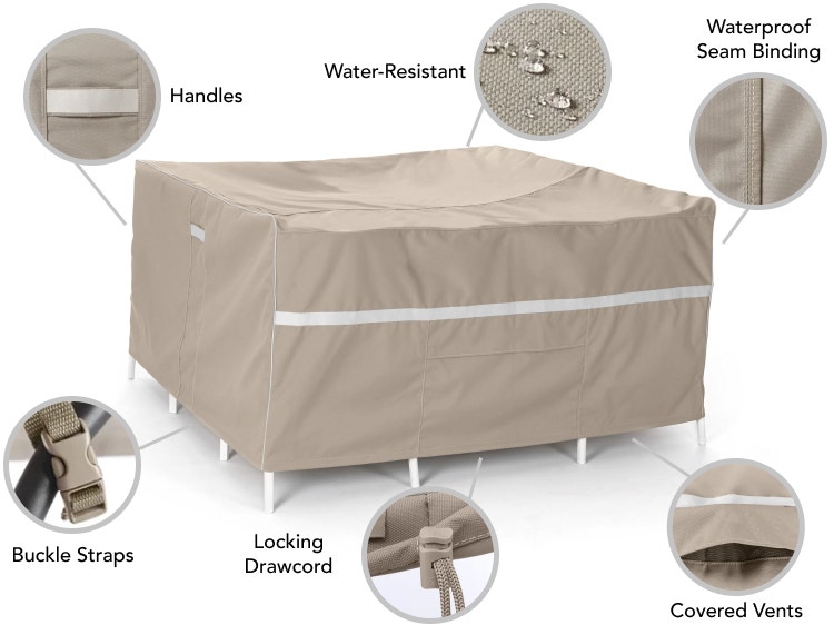Prestige table cover features
