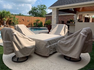 Clay chair and table covers