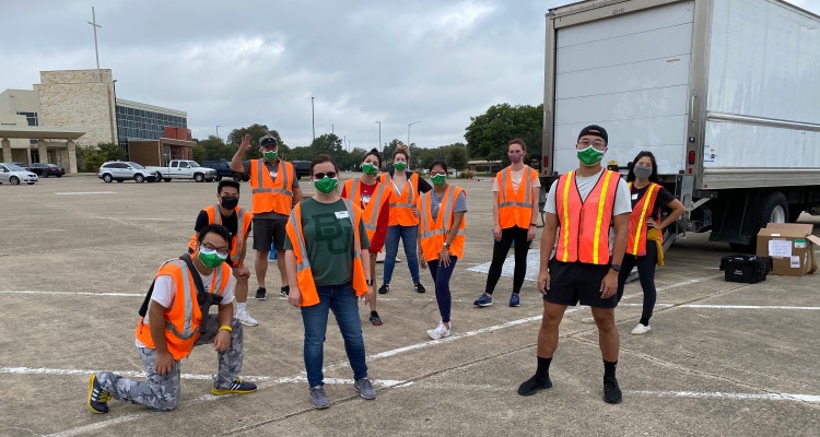 Coverstore team volunteering with the NTFB