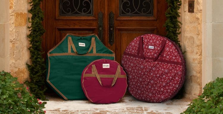 Christmas wreath storage bags