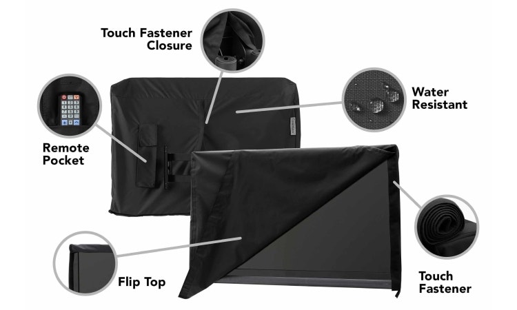 Flip-Top Outdoor TV Cover