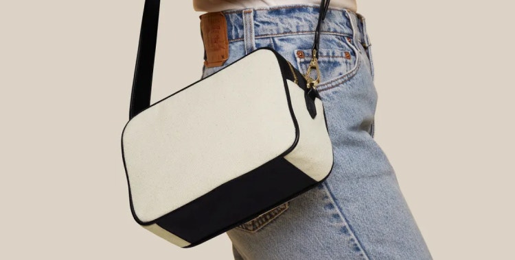 Canvas crossbody handbag by Leatherology